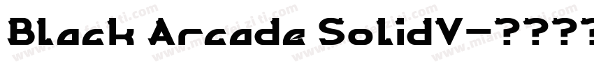 Black Arcade SolidV字体转换